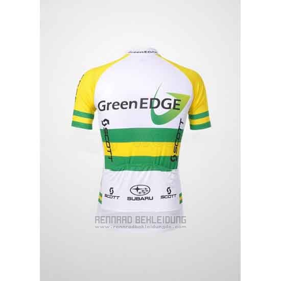 2012 Fahrradbekleidung GreenEDGE Champion Osterreich Trikot Kurzarm und Tragerhose
